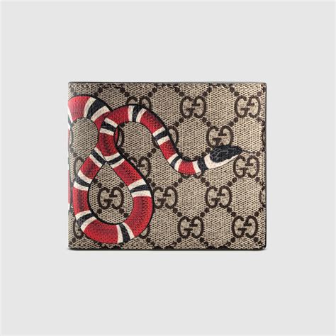 gucci supreme wallet on chain|Gucci kingsnake men's wallet.